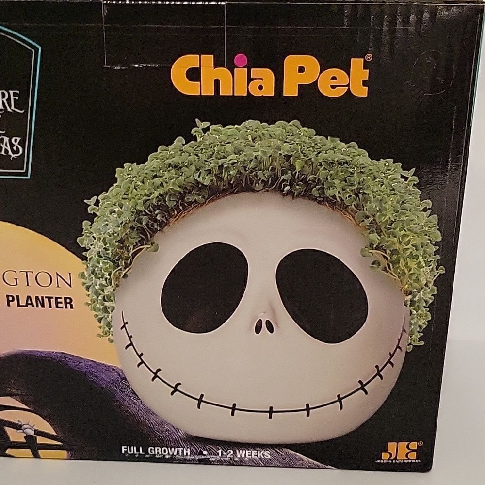 Jack Skellington Chia Pet planter NWT
